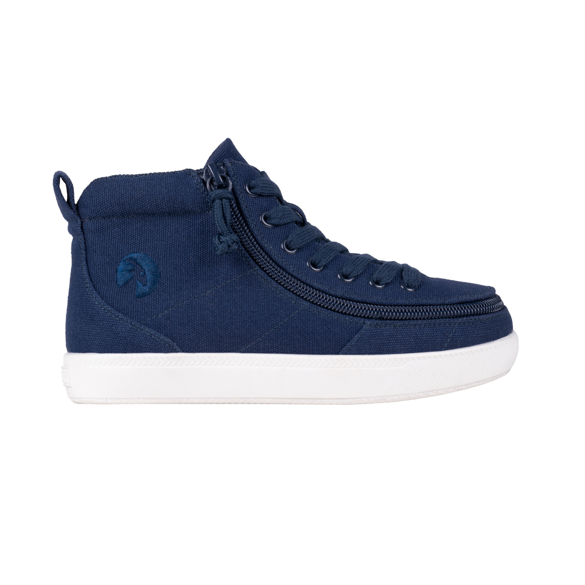 Billy Footwear (Kids) DR II Fit - High Top Navy Canvas Shoes