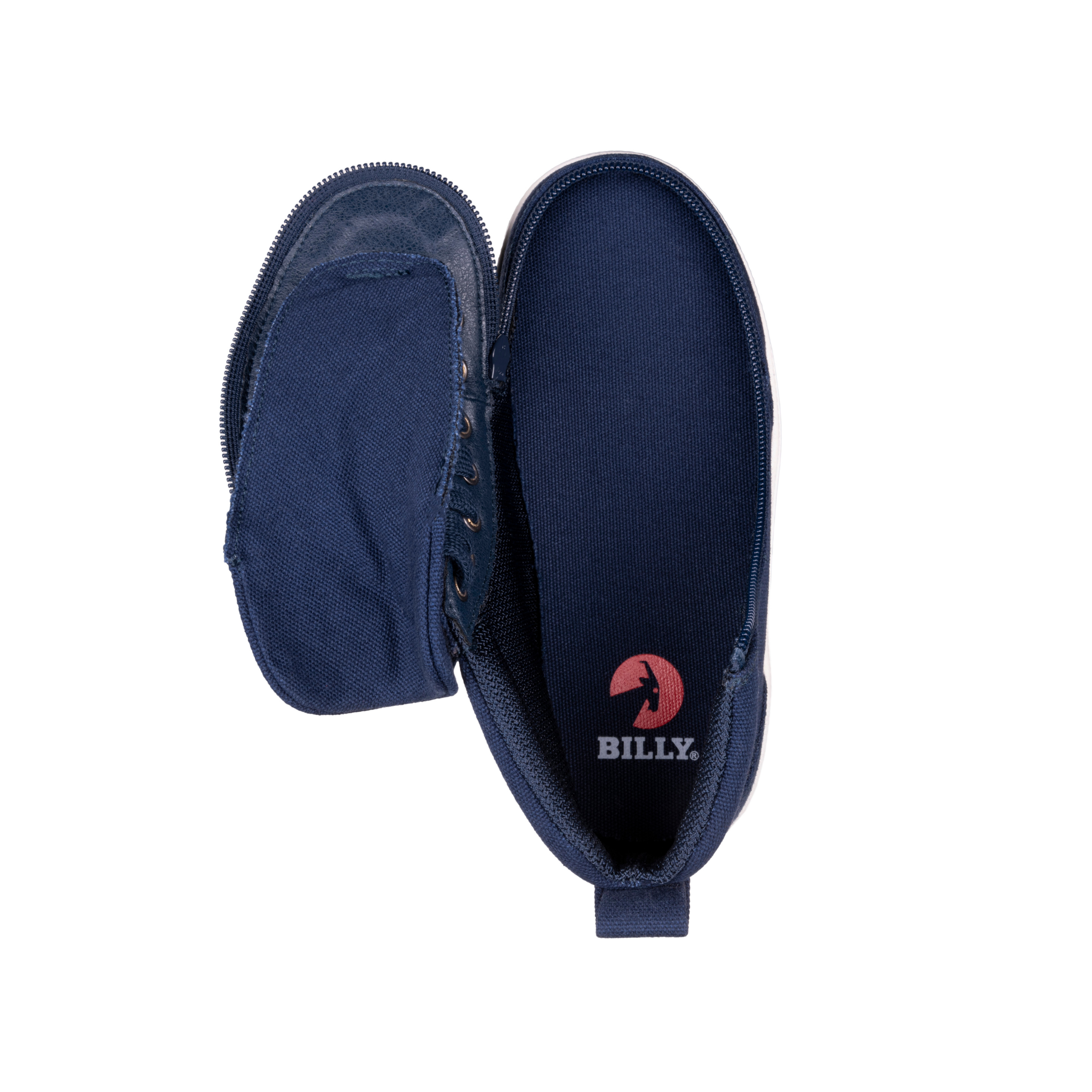 Billy Footwear (Kids) DR II Fit - High Top Navy Canvas Shoes