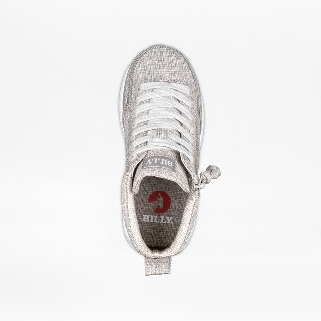 Billy Footwear (Toddlers) - High Top Goat Grey Jersey Shoes