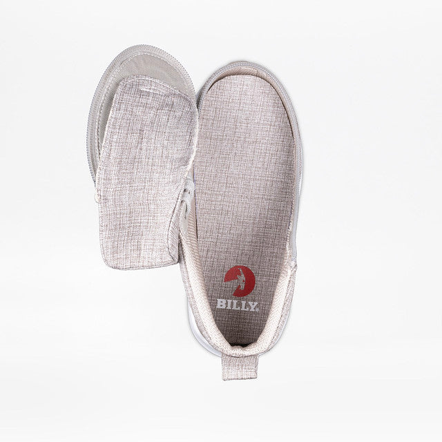 Billy Footwear (Toddlers) - High Top Goat Grey Jersey Shoes
