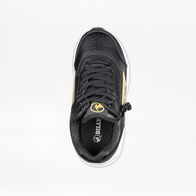 Billy Footwear (Toddlers) - Mid Top Goat Hoop Black/Gold Trainers