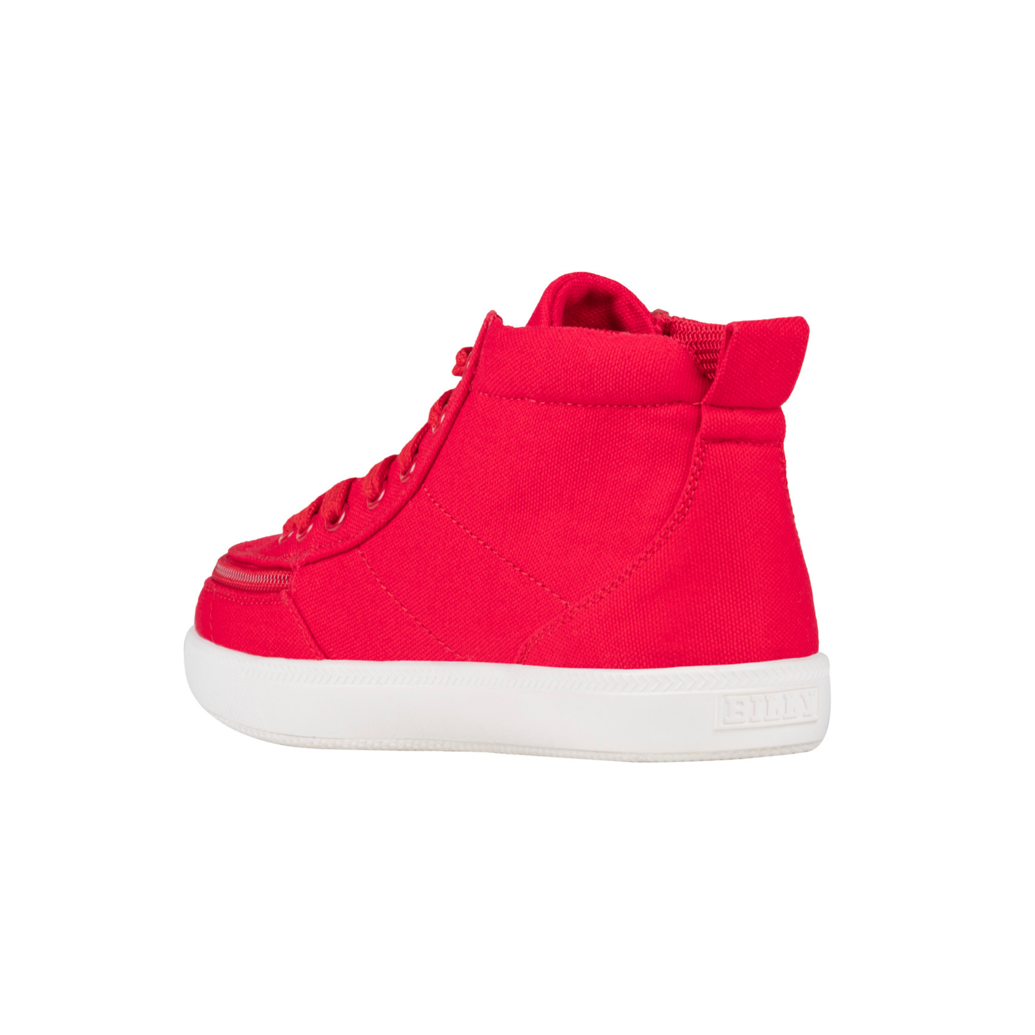 Billy Footwear (Kids) DR II Fit - High Top Red Canvas Shoes