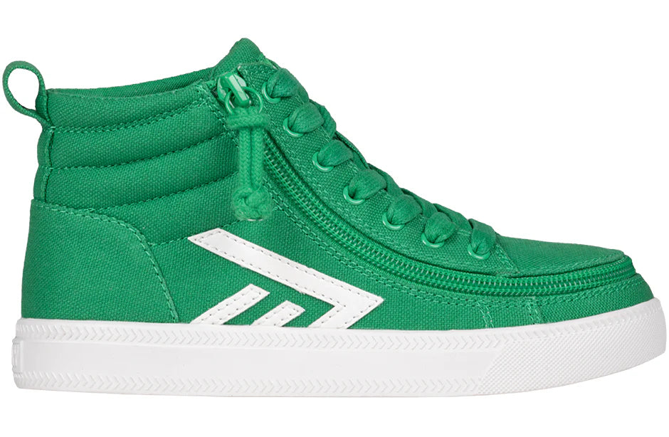 Billy Footwear (Kids) - High Tops Green/White CS Canvas Shoes