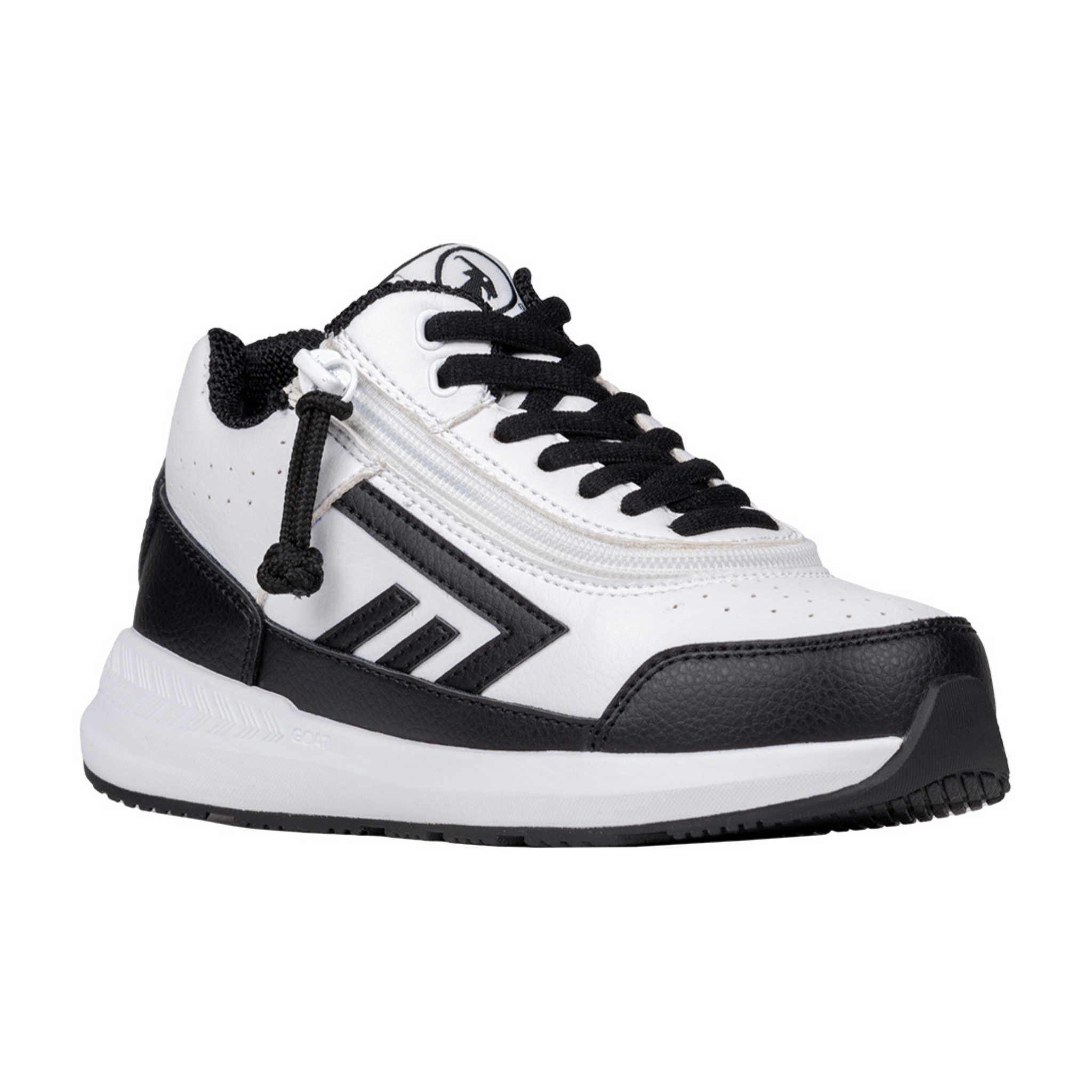 Billy Footwear (Toddlers) - Mid Top Goat Hoop White/Black Trainers