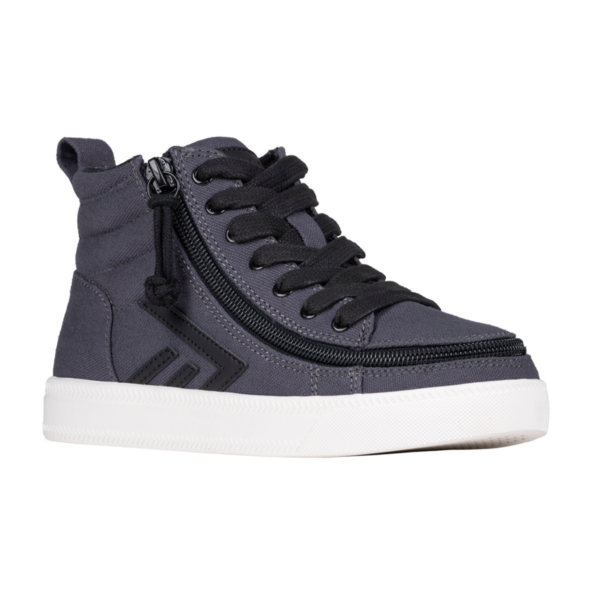 Billy Footwear (Toddlers) - High Top Charcoal/Black CS Canvas Shoes