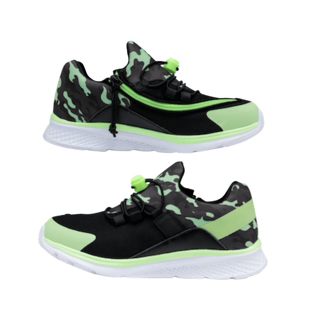 Friendly Shoes (Kids) - Quest Lime Camo