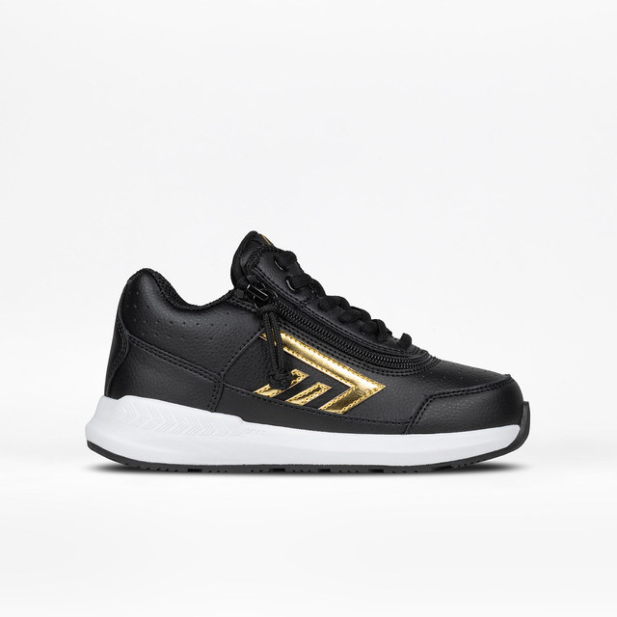 Billy Footwear (Toddlers) - Mid Top Goat Hoop Black/Gold Trainers