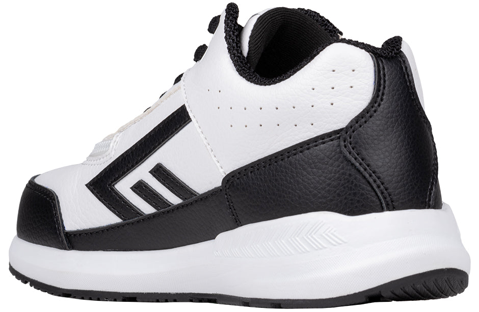 Billy Footwear (Toddlers) - Mid Top Goat Hoop White/Black Trainers
