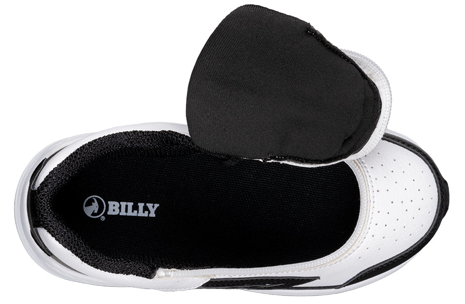 Billy Footwear (Toddlers) - Mid Top Goat Hoop White/Black Trainers