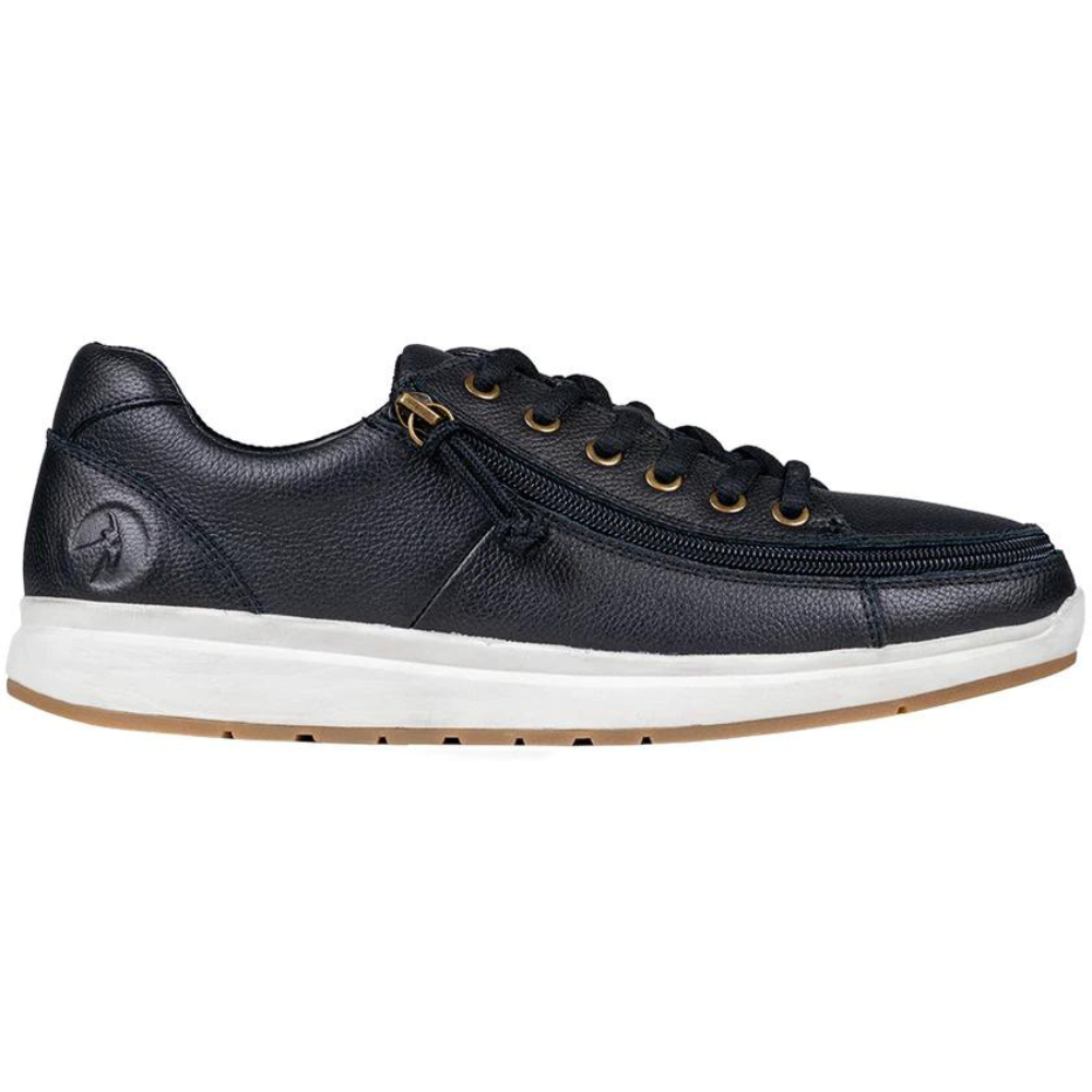 Billy Footwear (Mens) - Low Top Black Leather Comfort Shoes