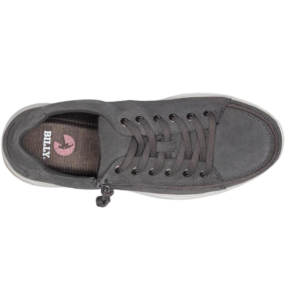 Billy Footwear (Mens) - Low Top Grey Suede Comfort Shoes
