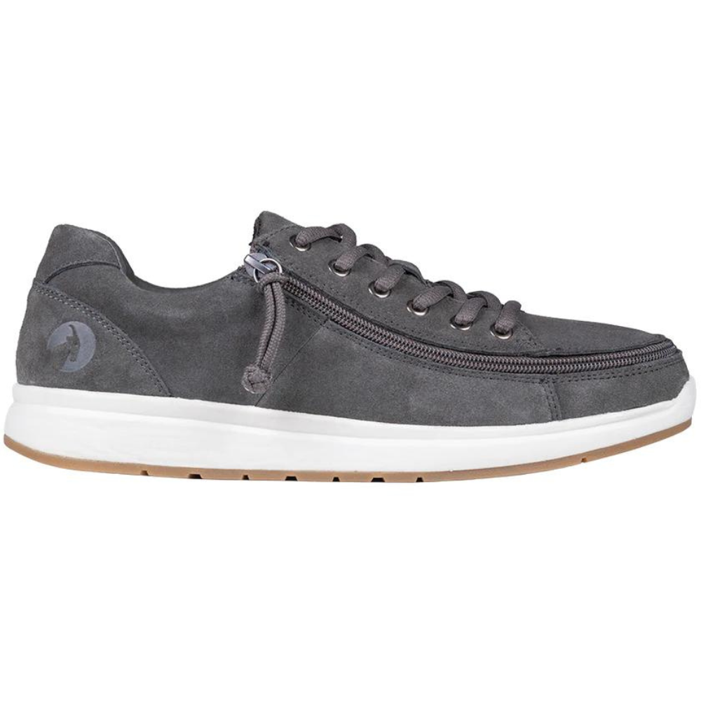 Billy Footwear (Mens) - Low Top Grey Suede Comfort Shoes