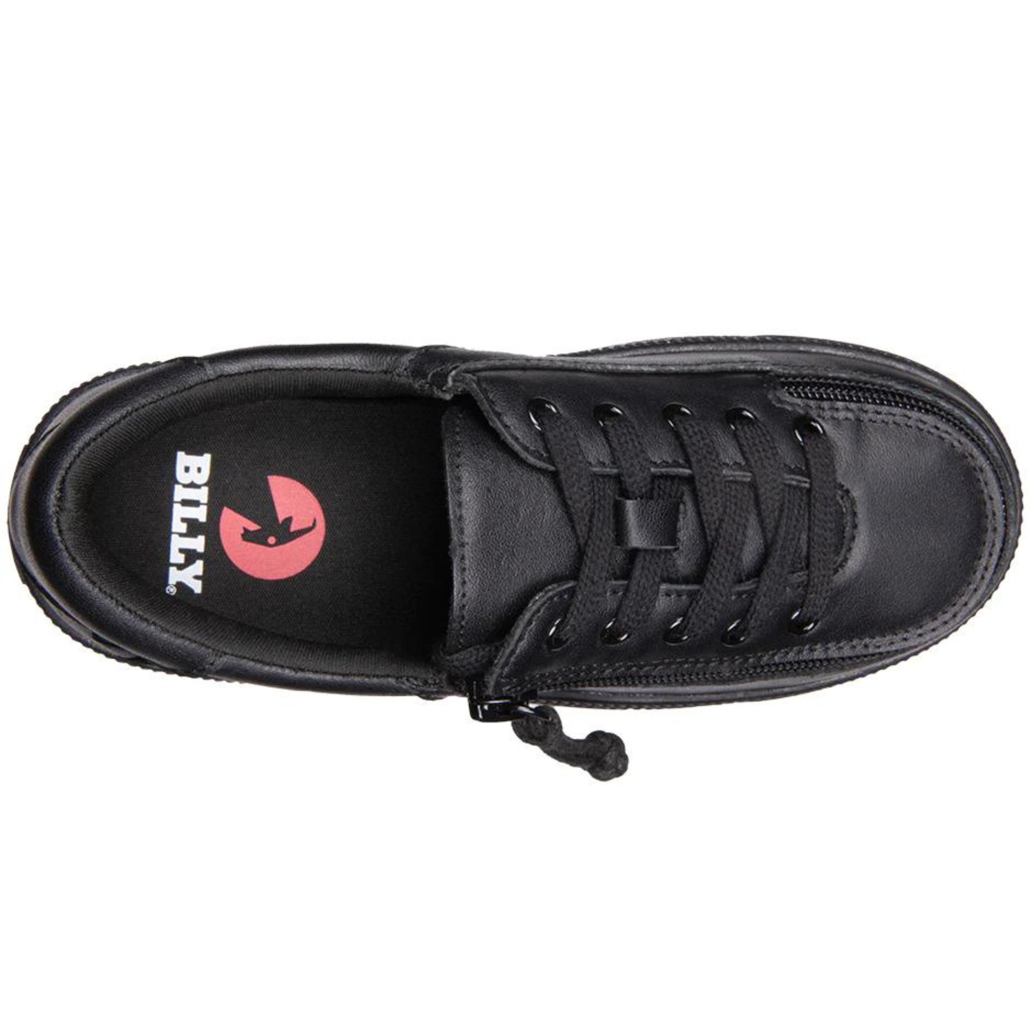 Billy Footwear (Toddlers) DR II Fit - Low Top DR II Black Leather Shoes