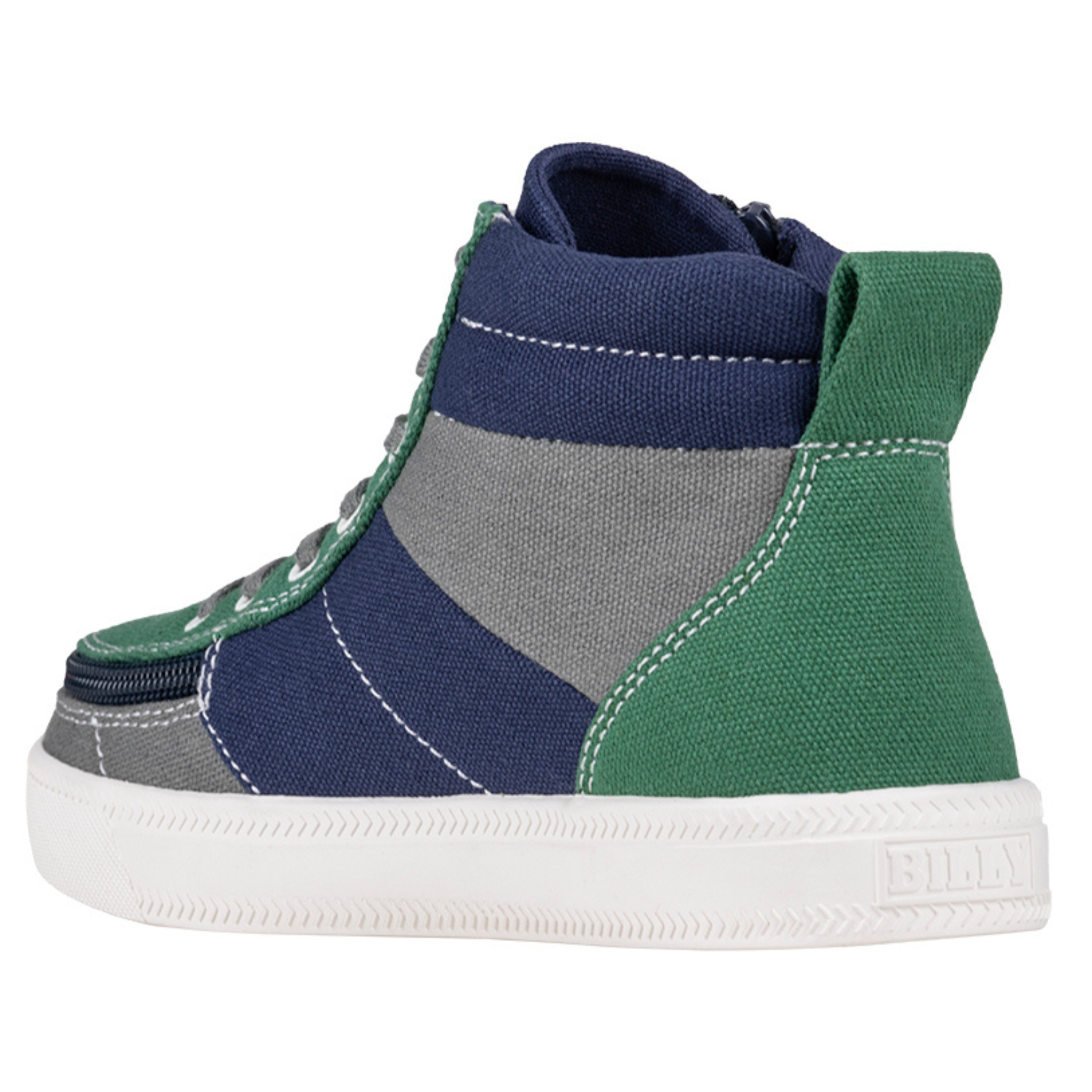 Billy Footwear (Toddlers)  - Street High Top Earth Colour Block Canvas Shoes Clearance