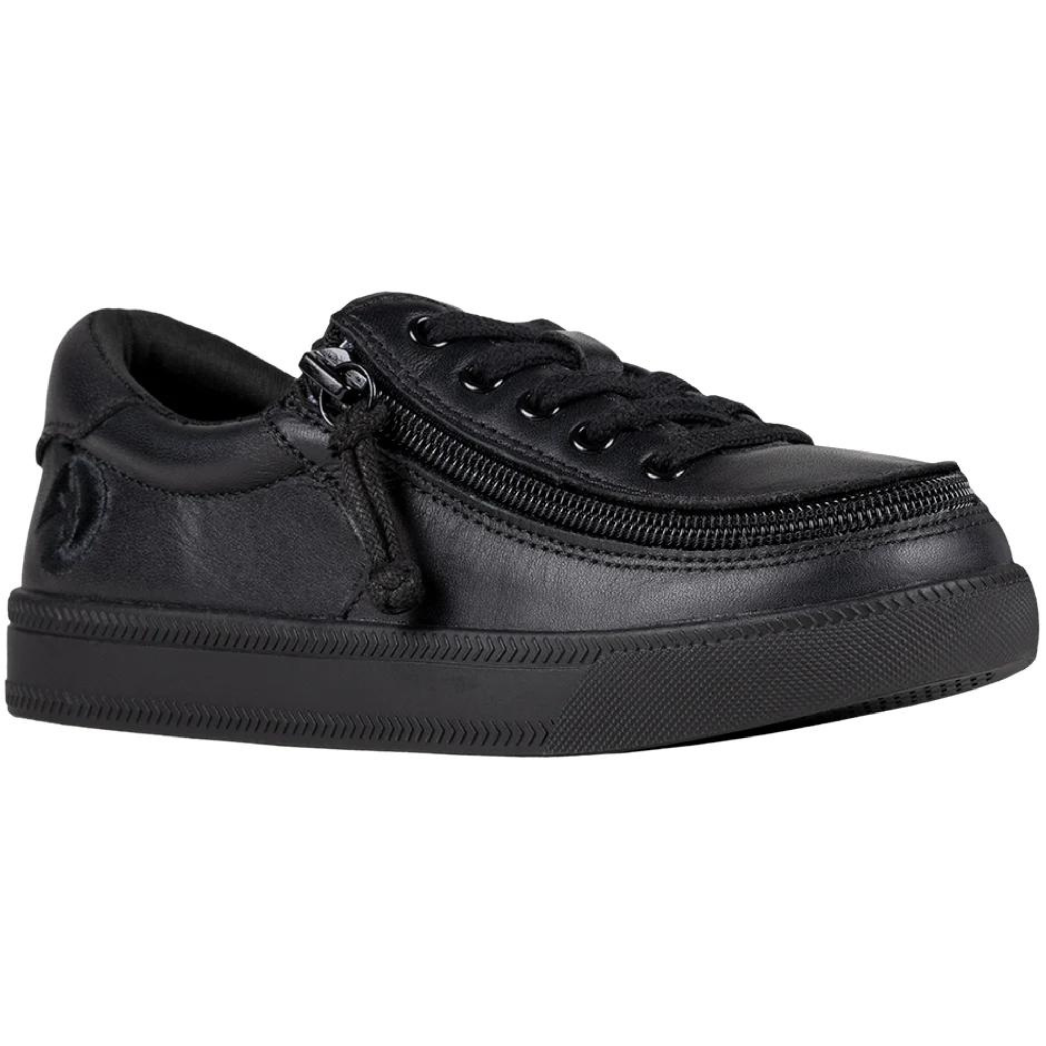 Billy Footwear (Toddlers) DR II Fit - Low Top DR II Black Leather Shoes