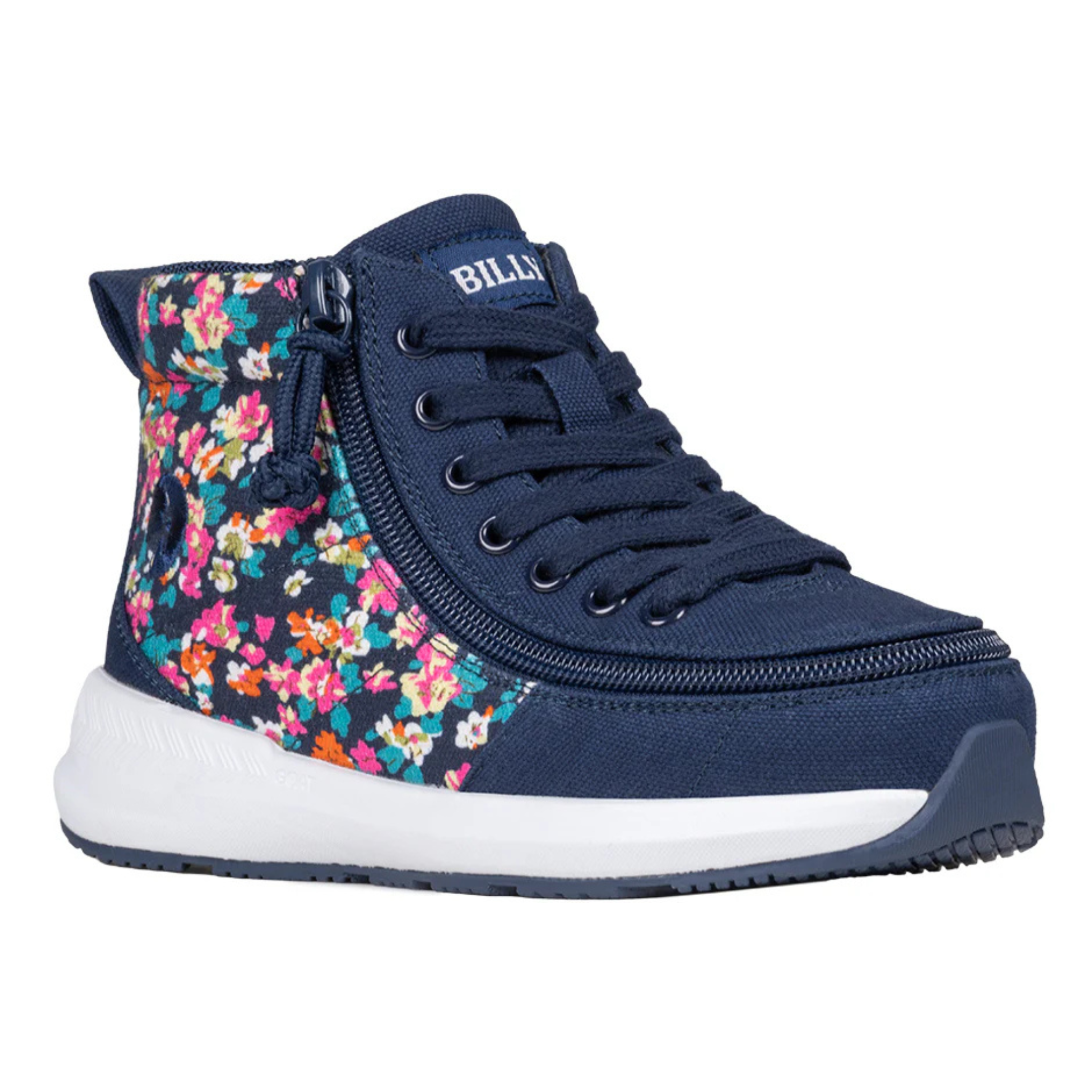 Billy Footwear (Toddler) - Goat High Top Sport Navy Floral