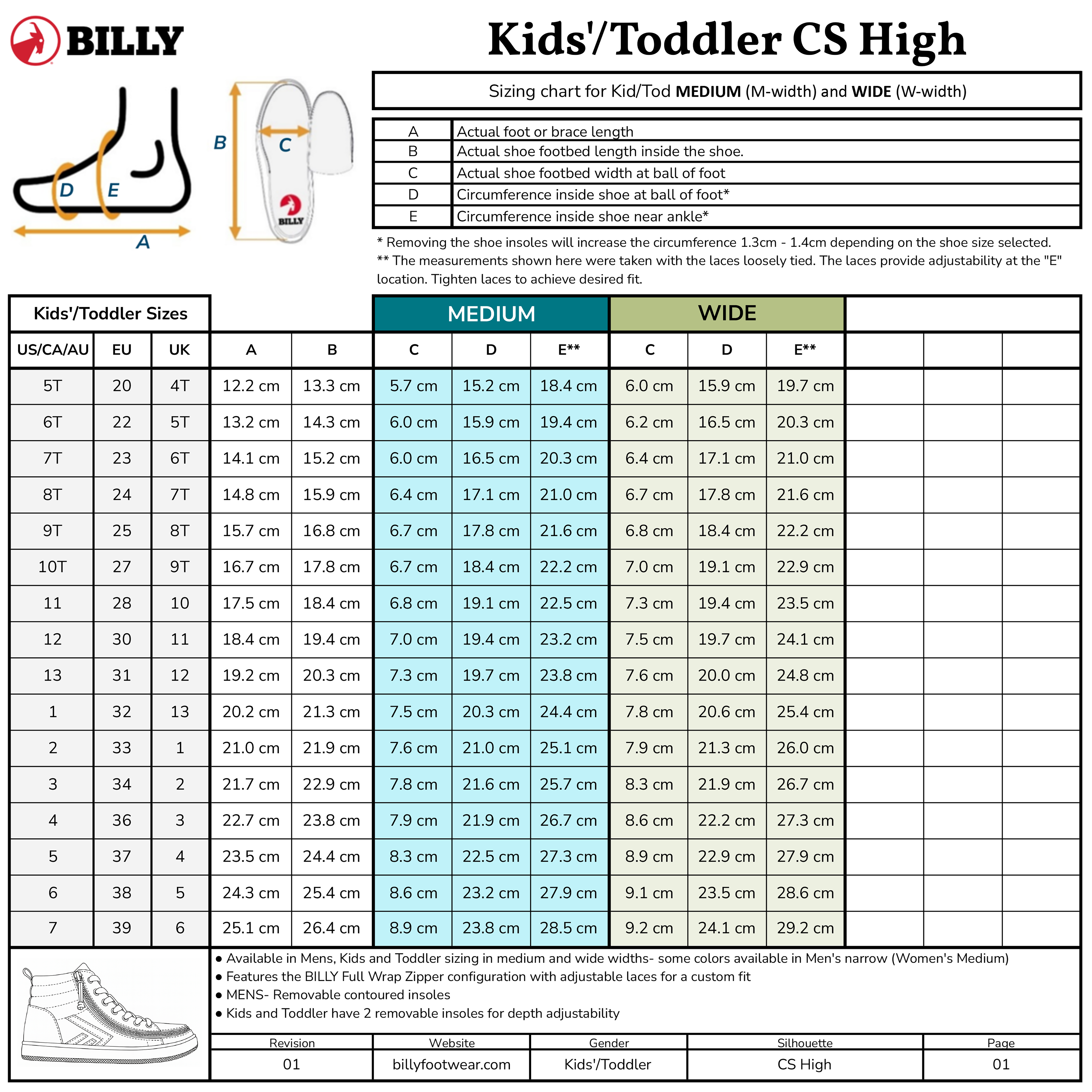 Billy Footwear (Kids) DR II Fit - High Top Night Sk8ter Canvas Shoes