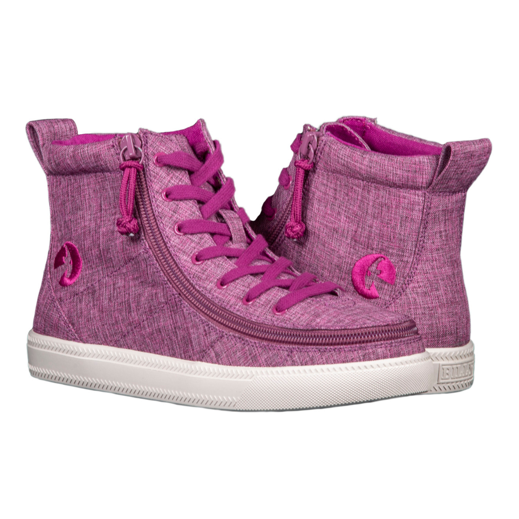 Billy Footwear (Womens) - High Top Linen Shoes Berry Jersey CLEARANCE