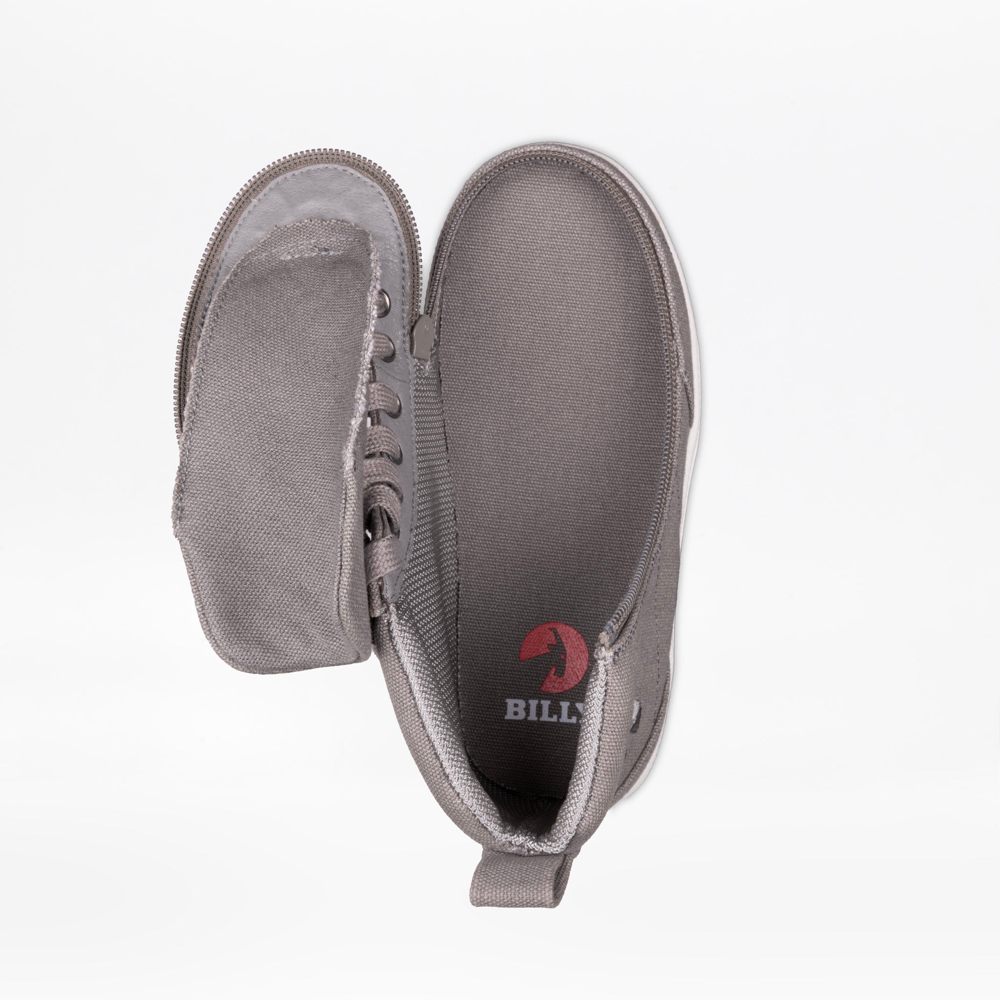 Billy Footwear (Kids) DR II Fit - High Top Dark Grey Canvas Shoes