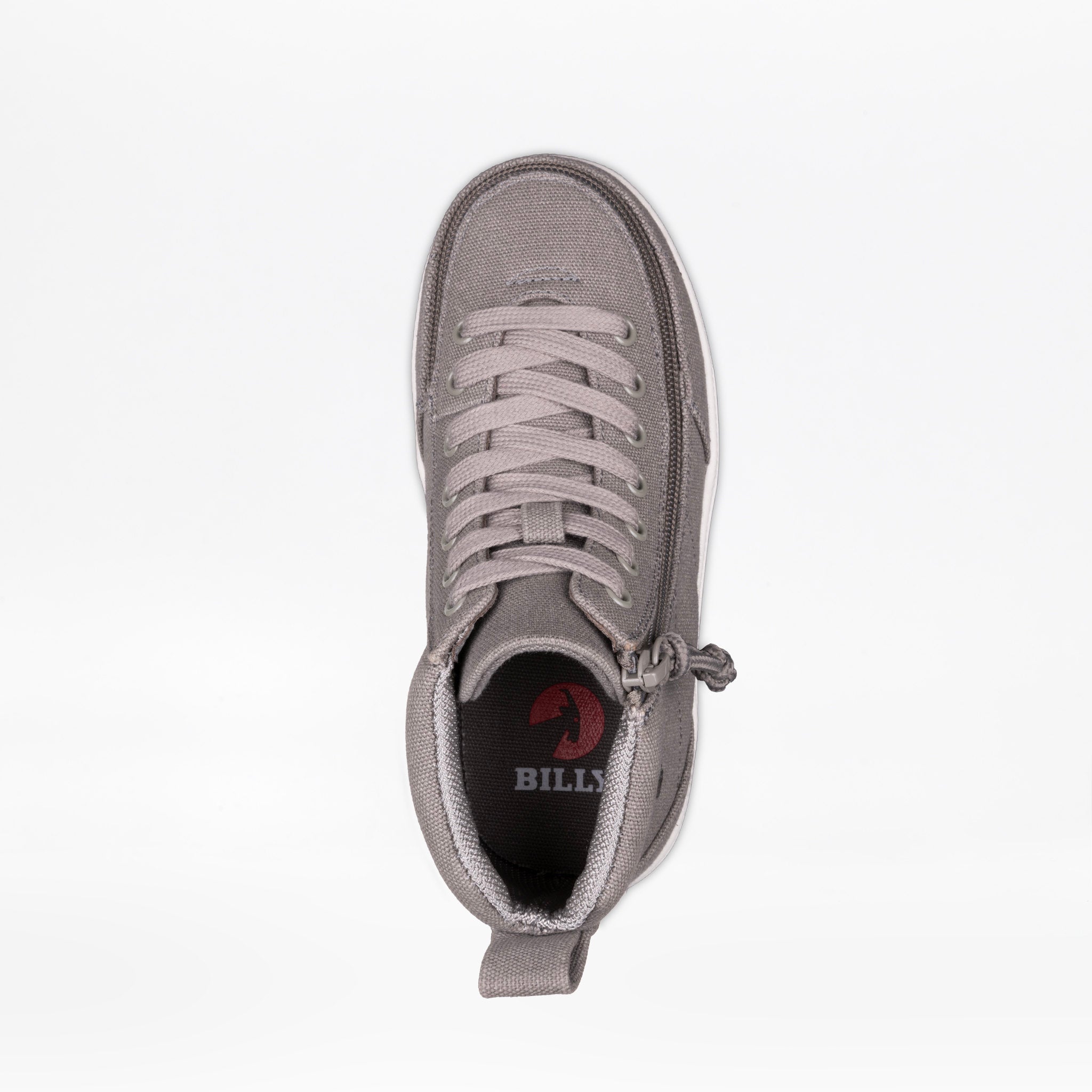 Billy Footwear (Kids) DR II Fit - High Top Dark Grey Canvas Shoes