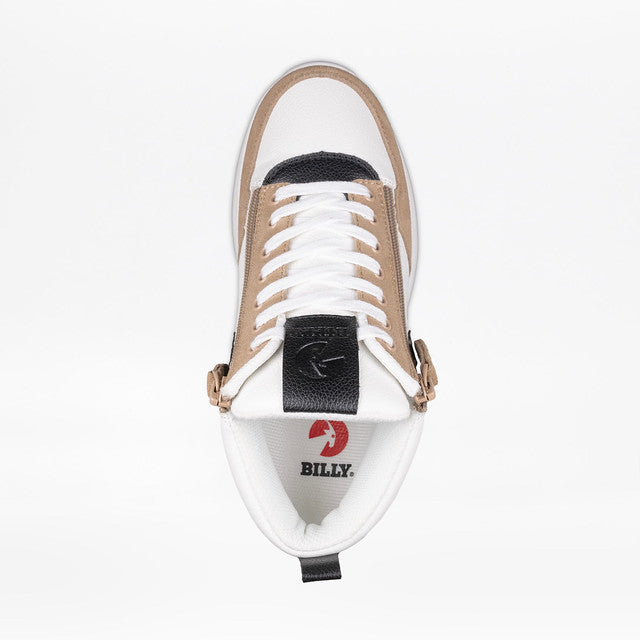 Billy Footwear (Womens) - White/Tan/Black Comfort DZ High