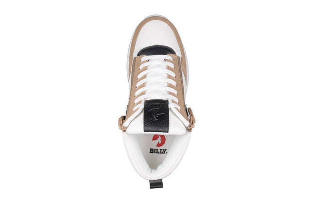 Billy Footwear (Womens) - White/Tan/Black Comfort DZ High