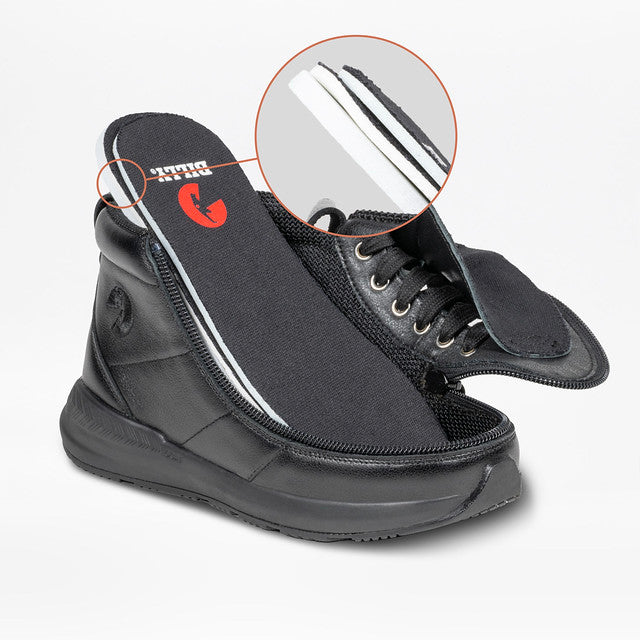 Billy Footwear (Kids) - Goat High Top Black Leather