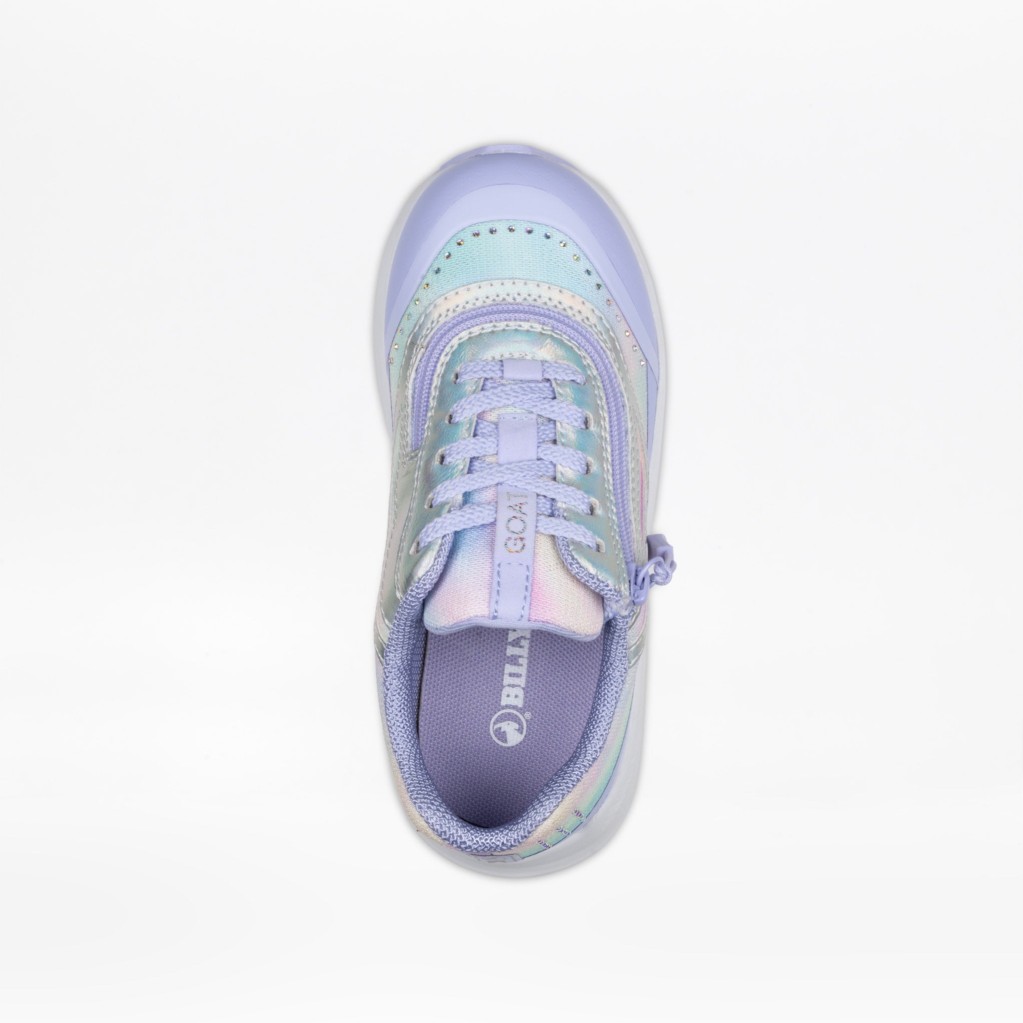 Billy Footwear (Kids) - Low Top Goat Rhinestone Rainbow Trainers