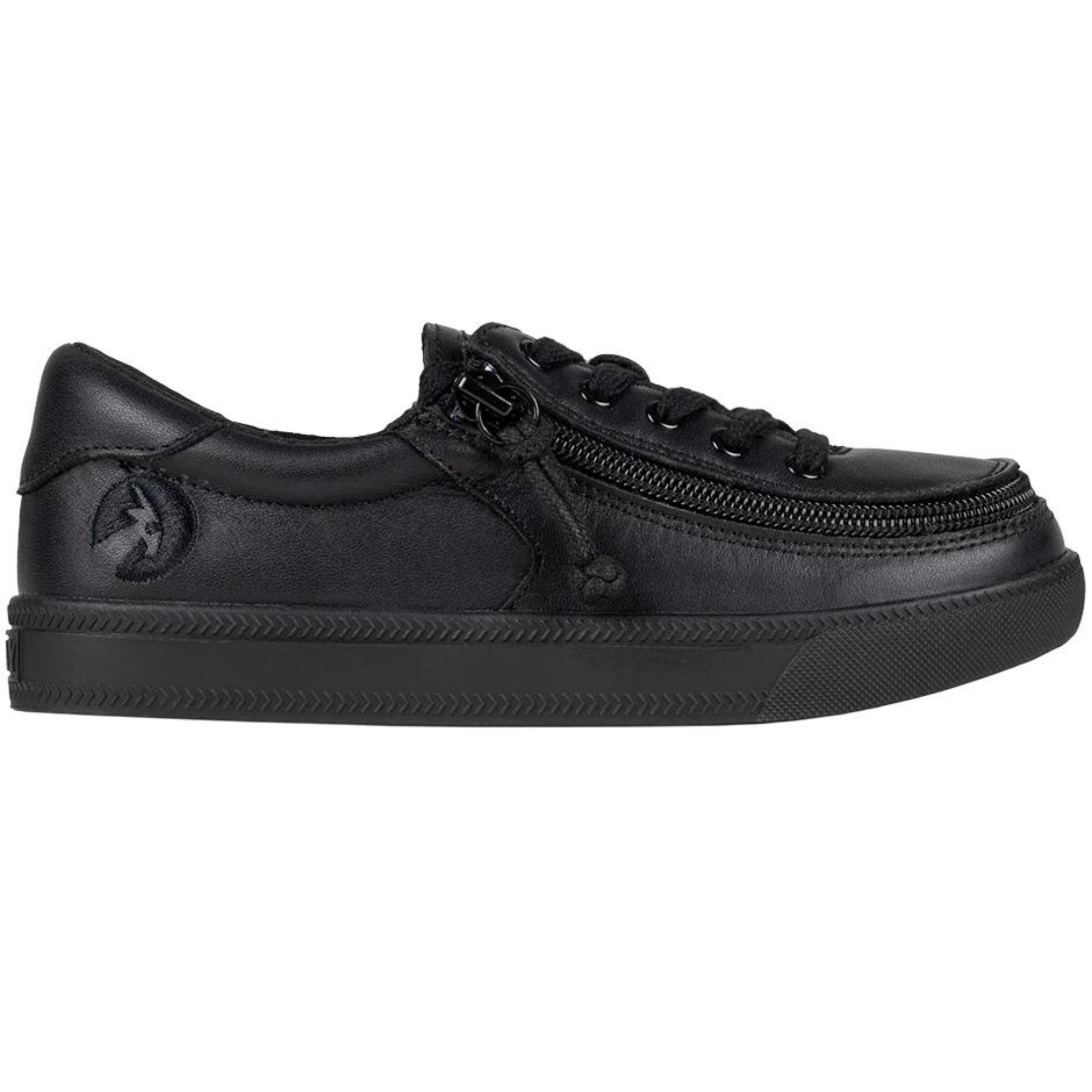 Billy Footwear (Toddlers) DR II Fit - Low Top DR II Black Leather Shoes