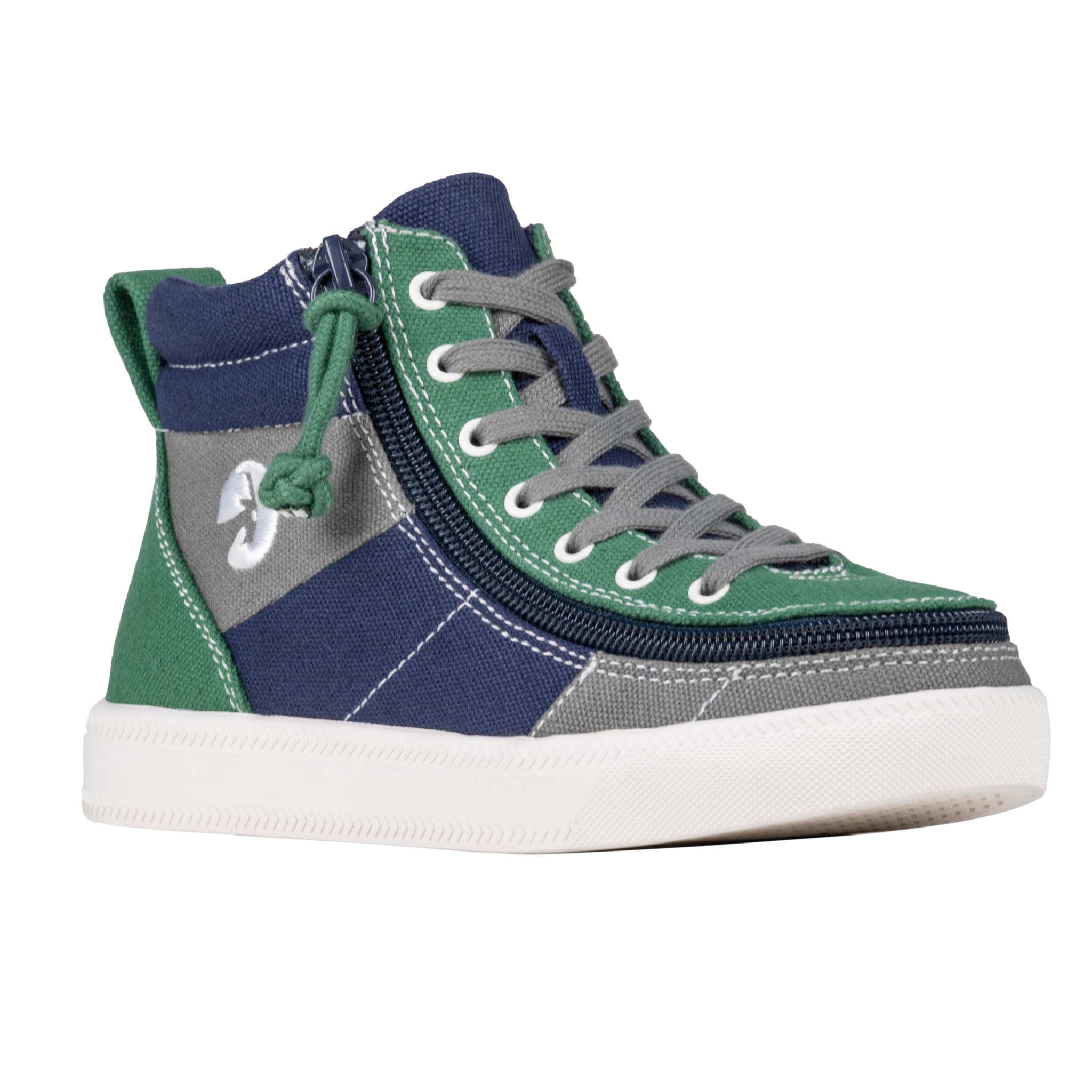 Billy Footwear (Toddlers)  - Street High Top Earth Colour Block Canvas Shoes Clearance