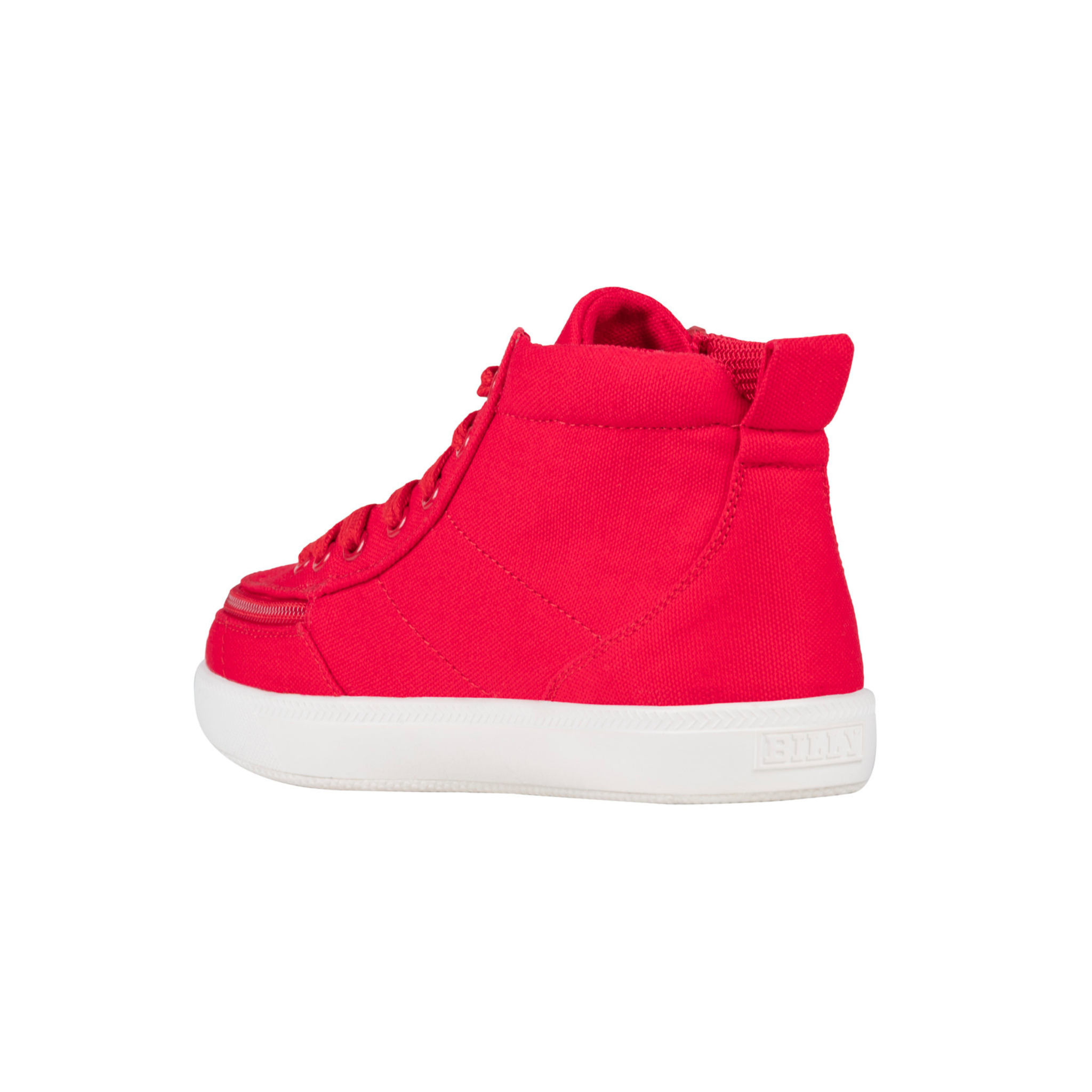 Billy Footwear (Kids) DR II Fit - High Top DR II RED Canvas Shoes