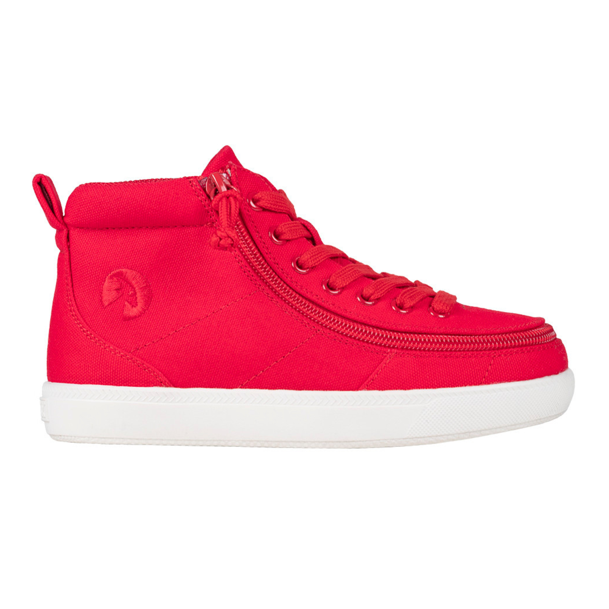 Billy Footwear (Kids) DR II Fit - High Top DR II RED Canvas Shoes