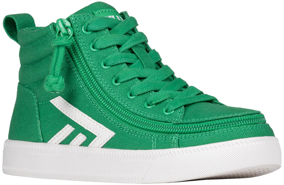 Billy Footwear (Kids)  - Green/White Core Skate Canvas Shoes