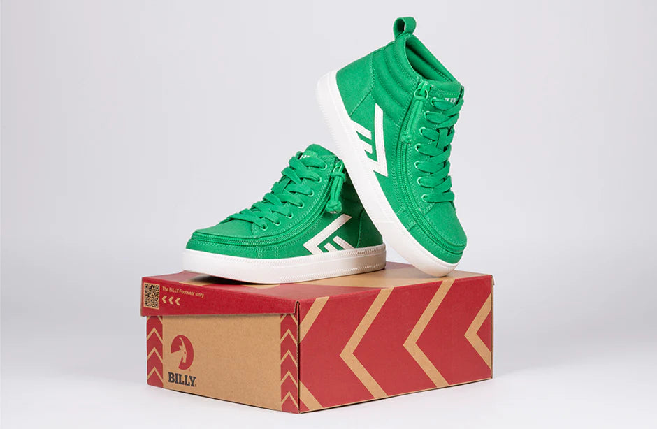 Billy Footwear (Mens) - Green/White Core Skate High Tops