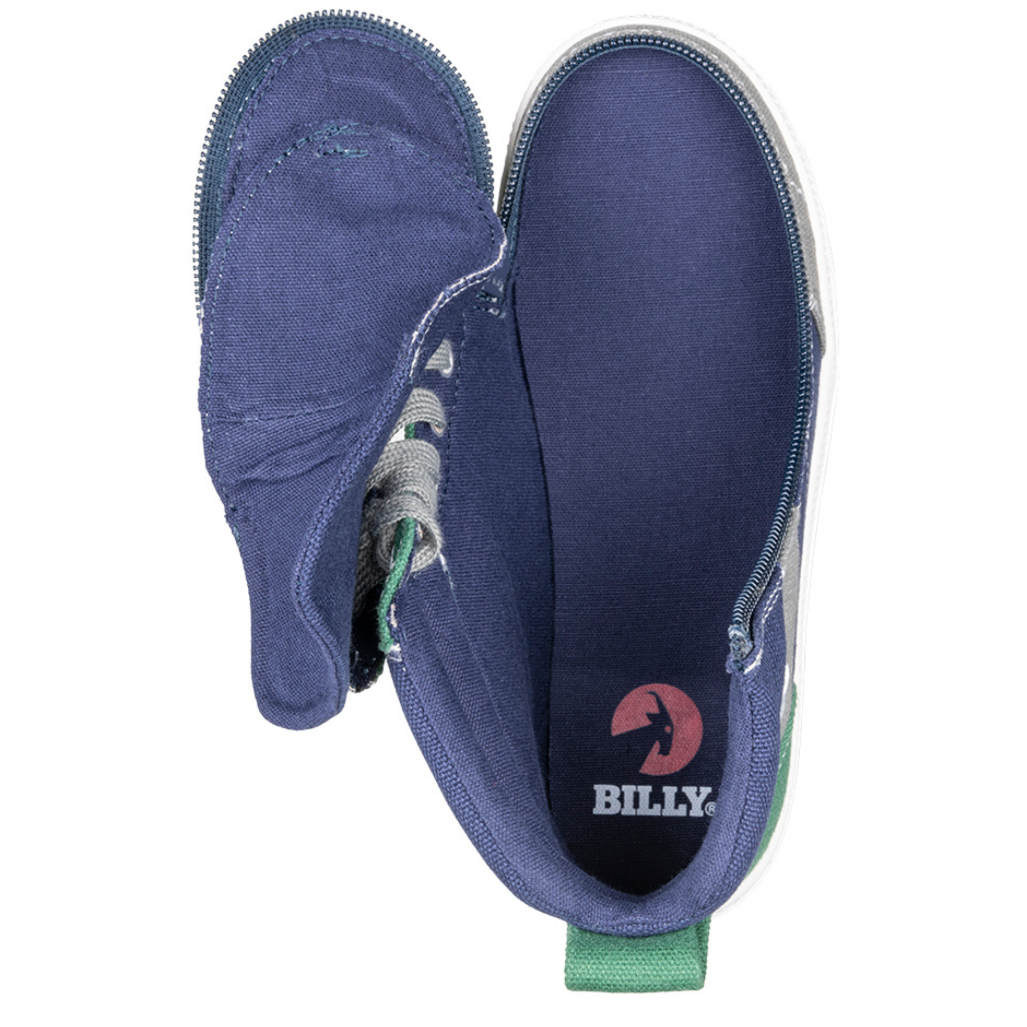 Billy Footwear (Kids)  - Street High Top Earth Colour Block Canvas Shoes CLEARANCE