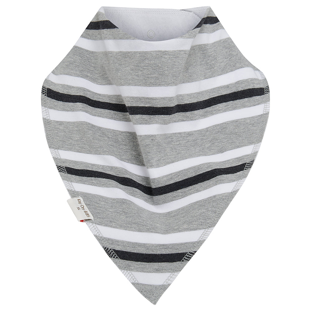 KayCey® Bibs - Signature Stripes Fleece Lined Cotton