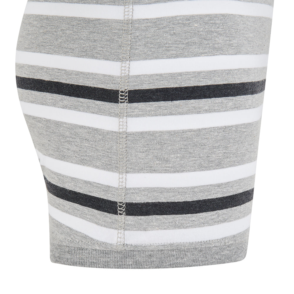 KayCey® Signature Stripes Short Sleeve Popper Bodysuit