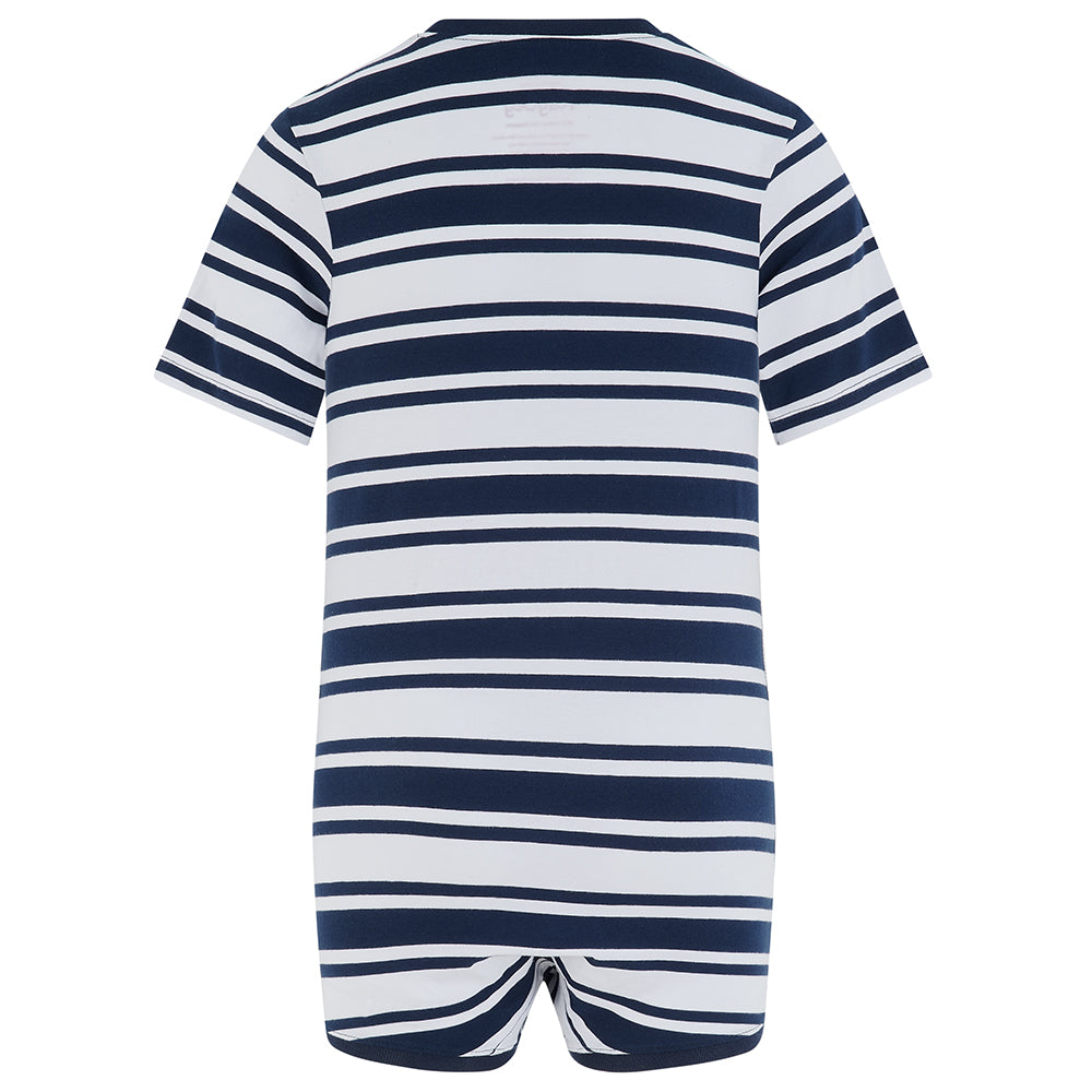 KayCey® Signature Stripes Short Sleeve Popper Bodysuit