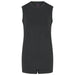 Adults charcoal sleeveless poppervest on a white background showing front