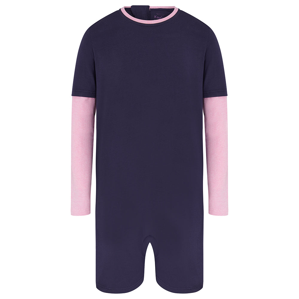 KayCey®Z Secret Zip Back Jumpsuit - Long Sleeve / Short Leg - Adults