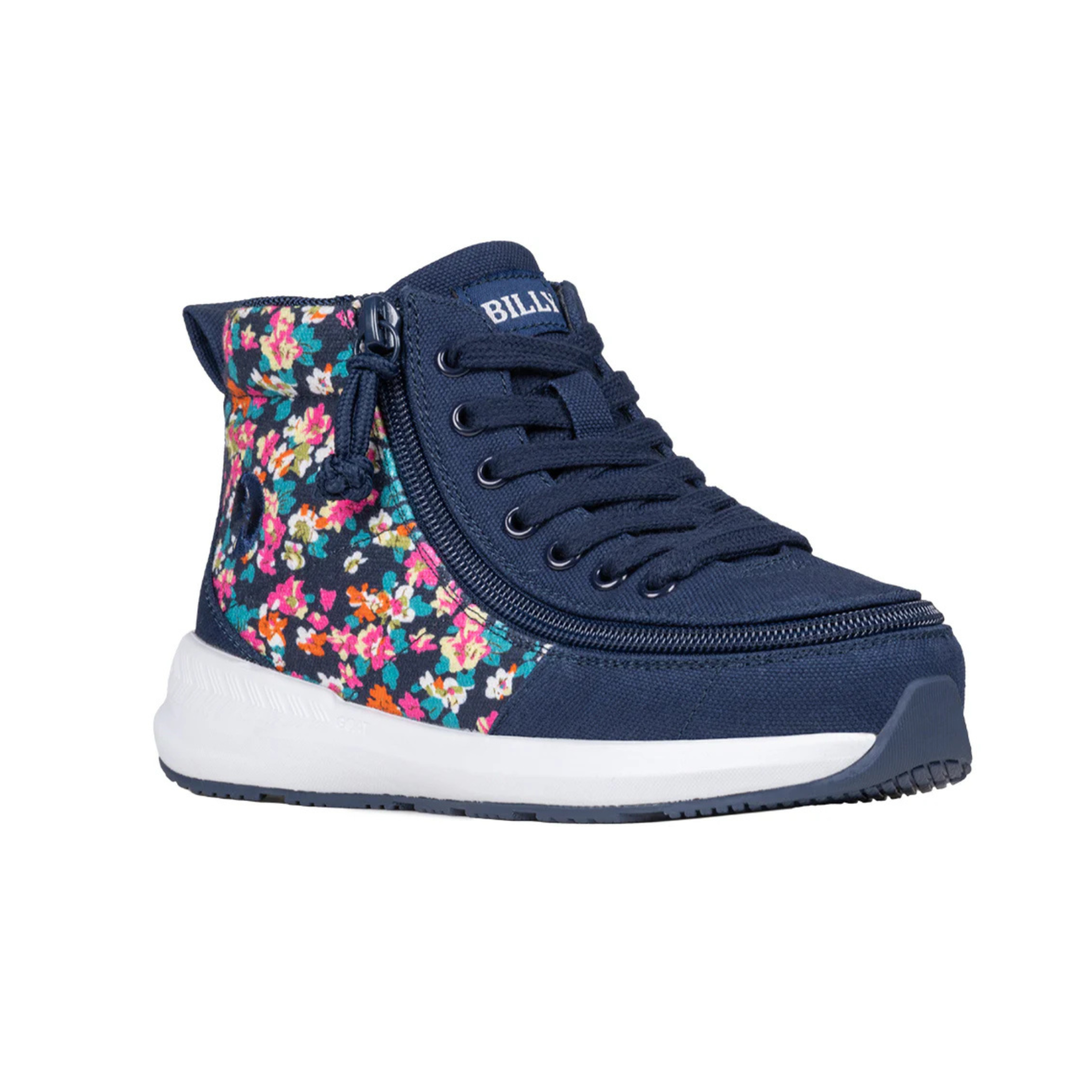 Billy Footwear (Kids) - Goat High Top Sport Navy Floral