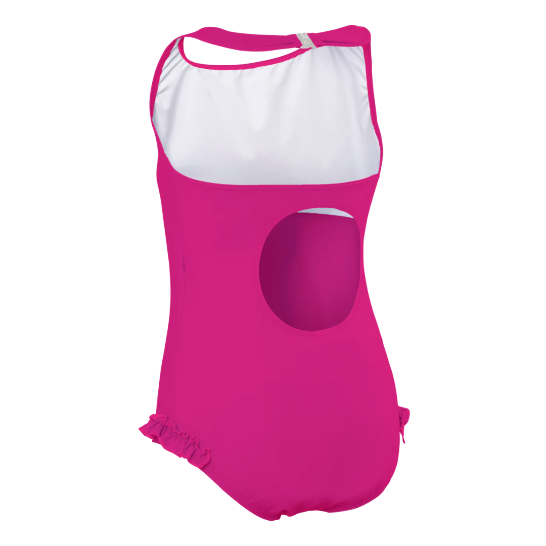 Kes-Vir Halterneck Swimsuit for Girls - Eco Friendly / Thai Pink