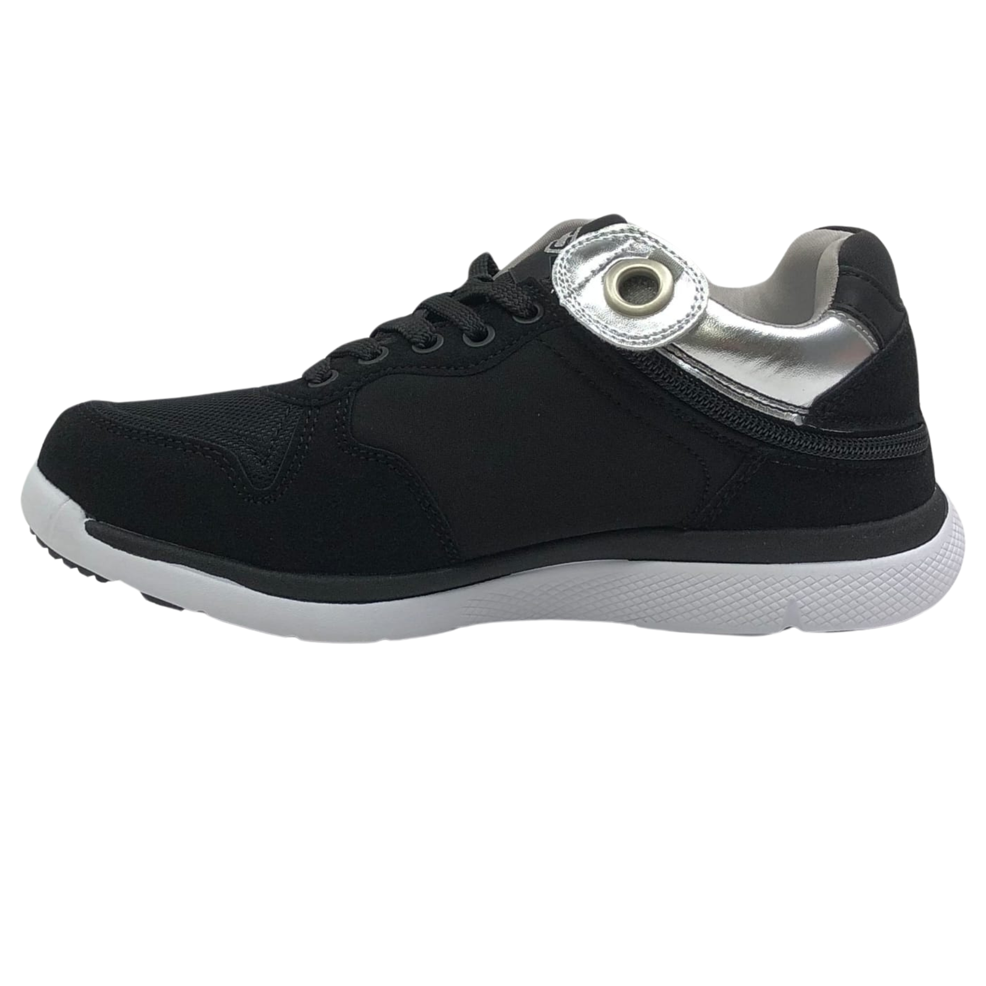 Friendly Shoes Excursion (Women's) - Mid Top Black Silver