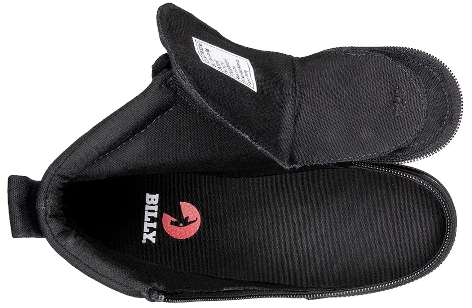 Billy Footwear (Toddlers) DR II Fit - High Top DR II Black Canvas Shoes