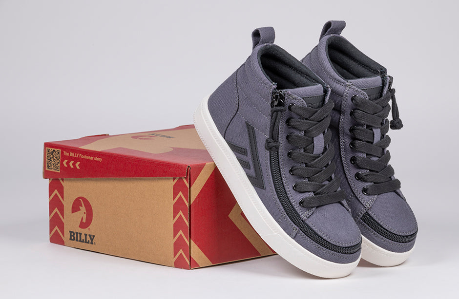 Billy Footwear (Kids)  - Charcoal/Black Core Skate Canvas Shoes