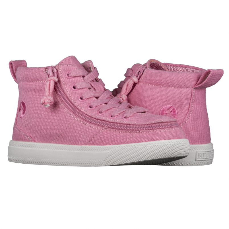 Billy Footwear (Kids) DR Fit - High Top DR Pink Canvas Shoes