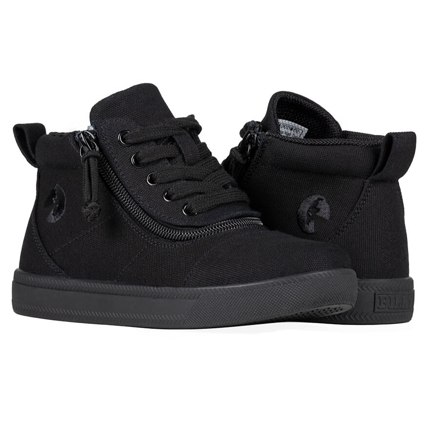 Billy Footwear (Toddlers) DR Fit - Short Wrap High Top DR Black To The Floor Canvas Shoes